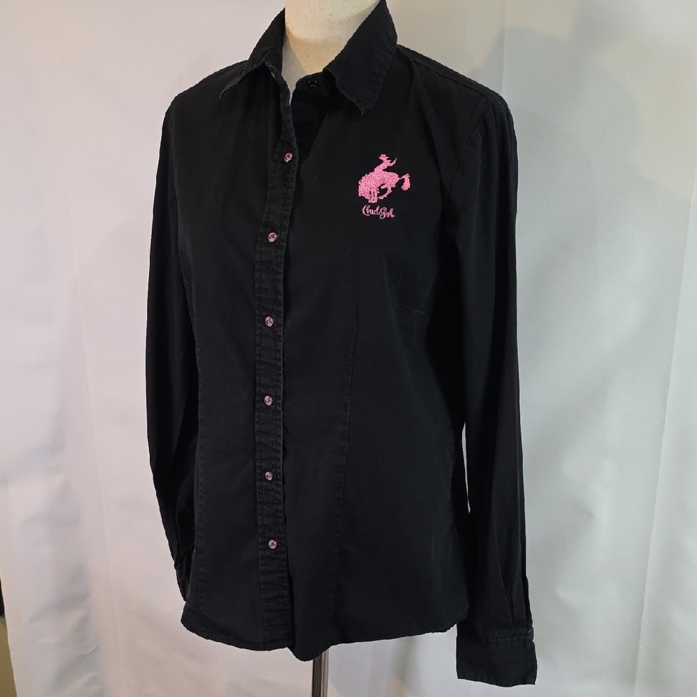 Cruel Girl Black‎ Shirt with Pink Embroidery
